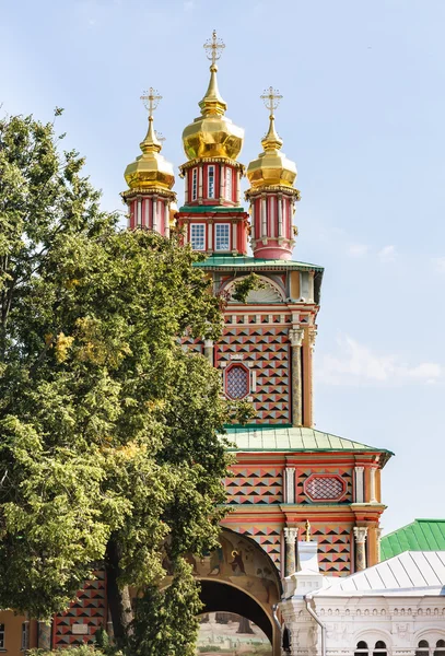 Porta Chiesa della Natività di Giovanni Predtechi.Troitse-Sergius Lavra. Sergiev Posad — Foto Stock