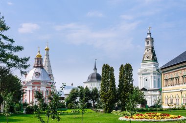 Trinity Lavra of St. Sergius - the largest Orthodox male monastery in Russia. clipart