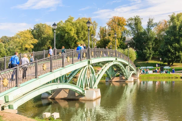 Footbridge in the Tsaritsyno State Museum. Moscow — Stock Photo, Image