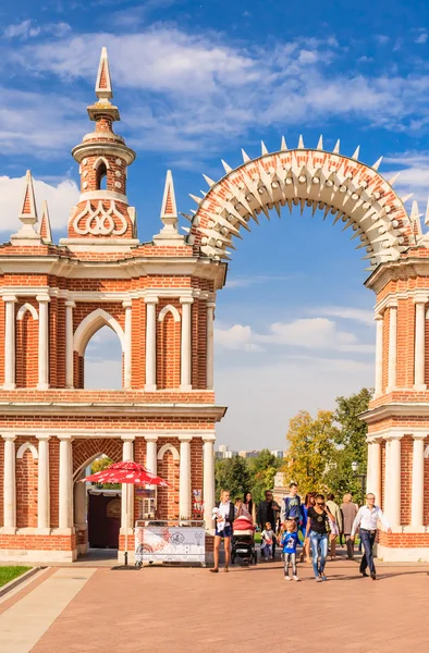 Portais do palácio. Museu-Reserva "Tsaritsyno". Moscovo — Fotografia de Stock