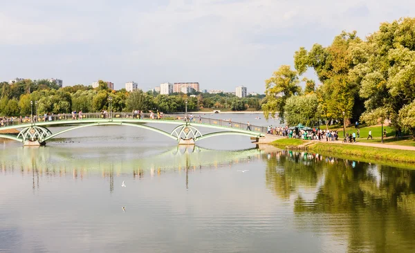 Footbridge in the Tsaritsyno State Museum. Moscow — Stock Photo, Image