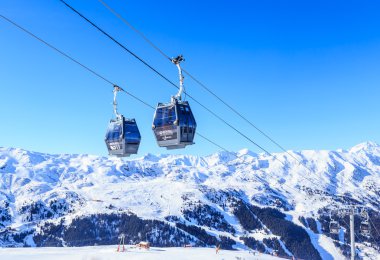 Kabin teleferik Kayak Merkezi Meribel, Fransa
