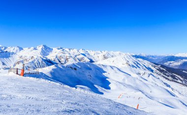 Meribel Kayak Merkezi eteklerinde. Fransa