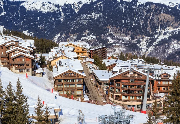 Ski Resort Courchevel 1850 m in wintertime. France — Stock Photo, Image