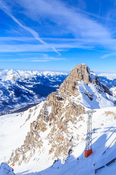 Valley view of Meribel. Ski Resort Meribel. France — Stock Photo, Image