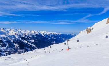 Meribel Kayak Merkezi eteklerinde. Fransa