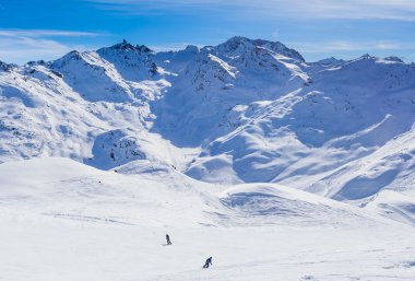 Val Thorens Vadi Manzaralı. Fransa