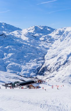 Val Thorens Vadi Manzaralı. Fransa