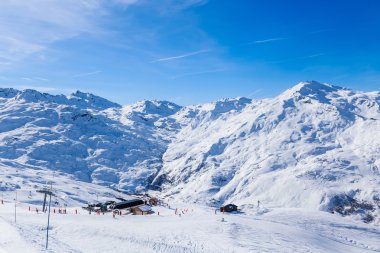 Val Thorens Vadi Manzaralı. Fransa