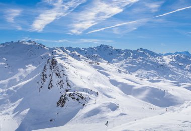 Val Thorens Vadi Manzaralı. Fransa