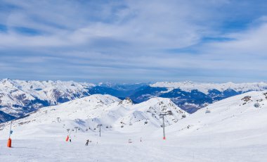 Val Thorens Vadi Manzaralı. Fransa