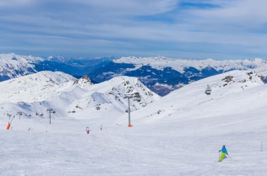 Val Thorens Vadi Manzaralı. Fransa