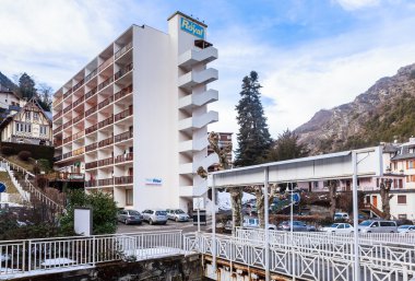 Şehir, Brides-les-Bains. Savoie bölümü. Fransa