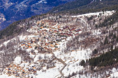 Chalet Meribel vadi yamaçlarında