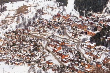 Chalet Meribel vadi yamaçlarında