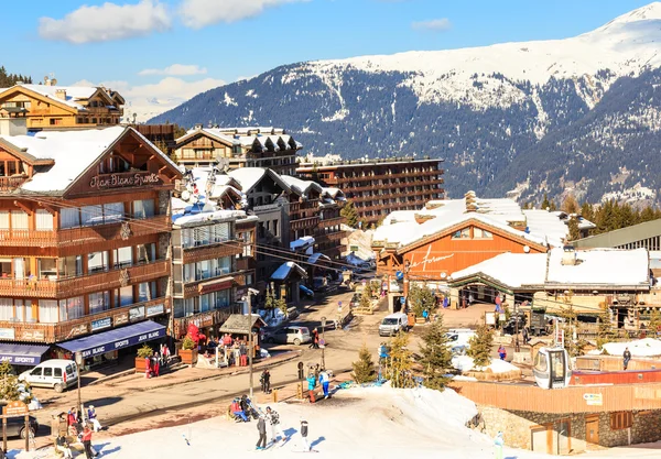 Ski Resort Courchevel 1850 m in wintertime. France — Stock Photo, Image