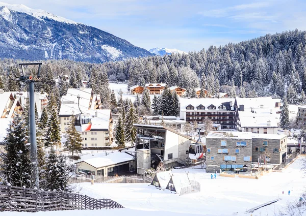 Ski Resort Laax. Sveits – stockfoto