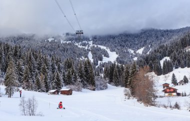  Ski Resort Laax. İsviçre