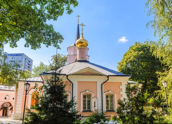 Iglesia Intercesión Virgen María Pokrovskoe Streshnevo Moscú Rusia — Foto de Stock