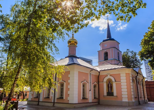 Iglesia Intercesión Virgen María Pokrovskoe Streshnevo Moscú Rusia — Foto de Stock