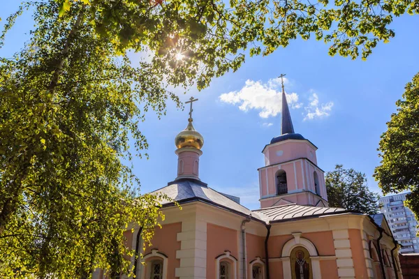 Chiesa Dell Intercessione Della Beata Vergine Maria Pokrovskoe Streshnevo Mosca — Foto Stock