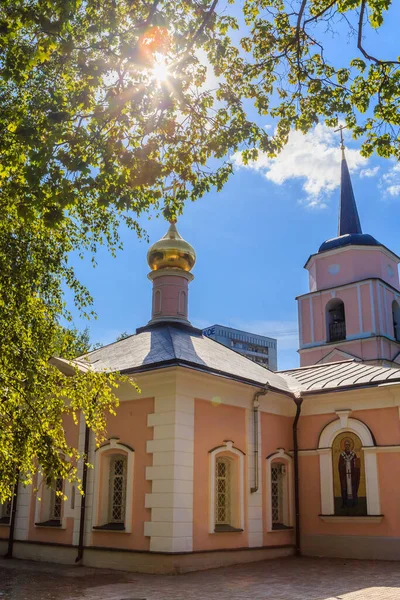 Iglesia Intercesión Virgen María Pokrovskoe Streshnevo Moscú Rusia — Foto de Stock