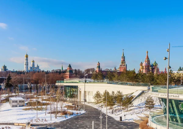 Centro Gastronómico Zaryadye Restaurante Voskhod Parque Natural Del Paisaje Zaryadye — Foto de Stock