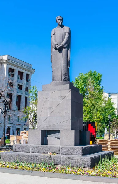 Monument Timiryazev Tverskoy Boulevard Moscow Russia — Stock Photo, Image