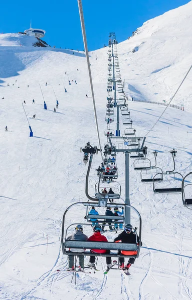Pas Casa Andorra Winter Grandvalaria Skigebied Andorra Europa — Stockfoto