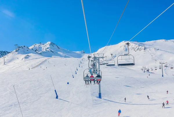 Pas Casa Andorra Zimní Lyžařská Oblast Grandvalaria Andorra Evropa — Stock fotografie