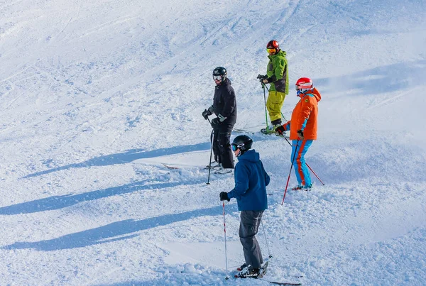 Skigebiet Grandvallira Blick Auf Die Pyrenäen Ruhe Mit Der Ganzen — Stockfoto