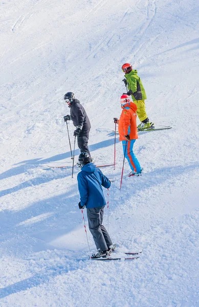 Skigebiet Grandvallira Blick Auf Die Pyrenäen Ruhe Mit Der Ganzen — Stockfoto