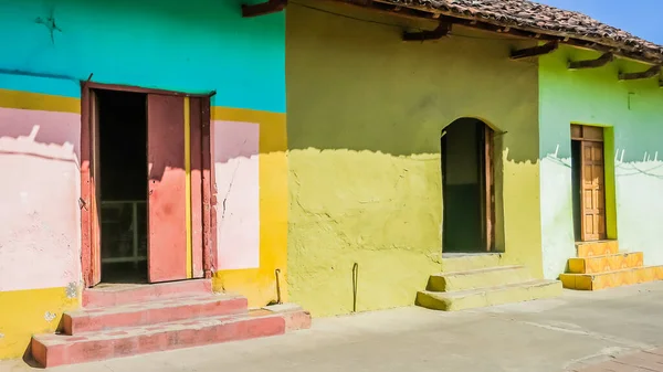 Street Colourful Houses Granada Founded 1524 Nicaragua Central America — Stock Photo, Image