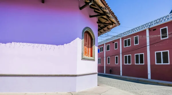 Rua Com Casas Coloridas Granada Fundada 1524 Nicarágua América Central — Fotografia de Stock