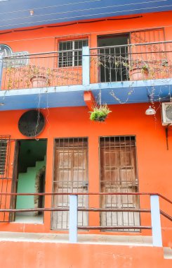 Flores Adası, Peten Guatemala 'da renkli bir yapı.