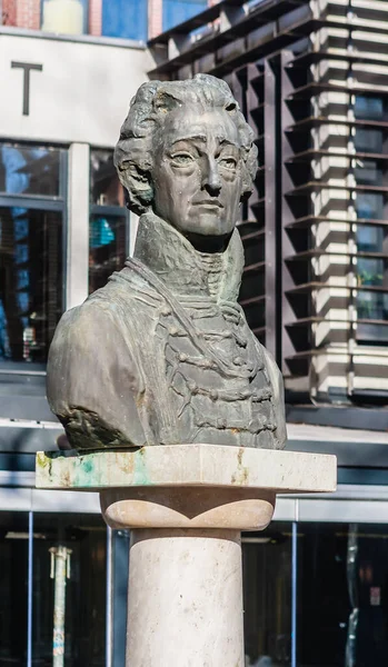 Estatua Del Conde Gyorgy Festetics Tolna 1755 1819 Heviz Hungría —  Fotos de Stock
