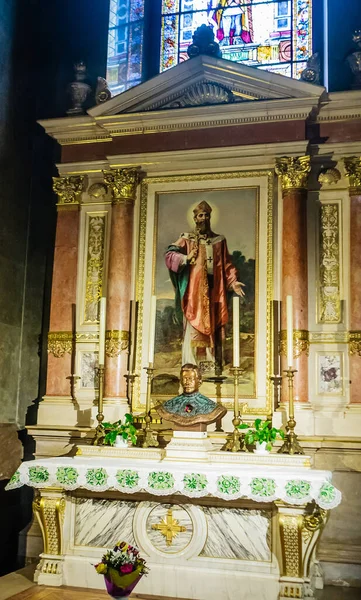 Interior Iglesia Católica Romana Basílica San Esteban Budapest Hungría — Foto de Stock