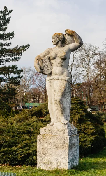Estátua Parque Keszthely Transdanubia Ocidental Hungria Europa — Fotografia de Stock