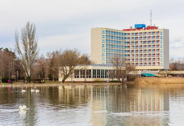Keszthely Macaristan Balaton Gölü Kıyısında Helikon Oteli Görüldü — Stok fotoğraf