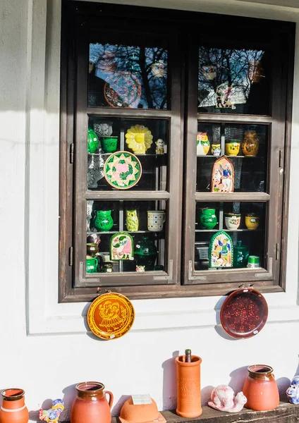 Cerâmica Húngara Tradicional Tihany Tihany Uma Das Principais Atrações Área — Fotografia de Stock