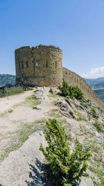 Forteresse Gunibsky Mur Protection Portes Gunib Russie République Daghestan — Photo