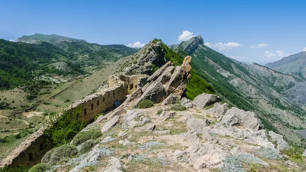 Gunibsky Fortress Protective Wall Gates Gunib Russia Republic Dagestan — Stock Photo, Image