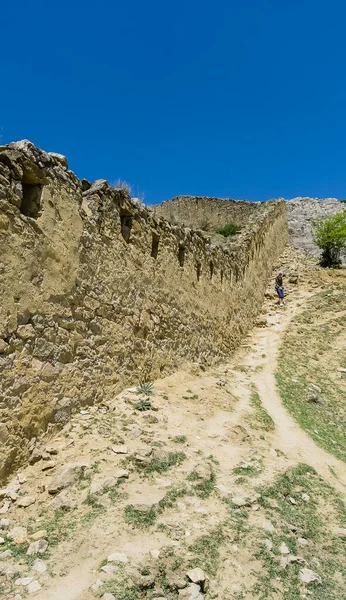 Twierdza Gunibsky Ściana Ochronna Bramy Gunib Rosja Republika Dagestanu — Zdjęcie stockowe