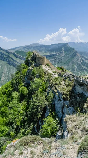 Gunibsky Kalesi Koruyucu Duvar Gunib Kapıları Rusya Dağıstan Cumhuriyeti - Stok İmaj