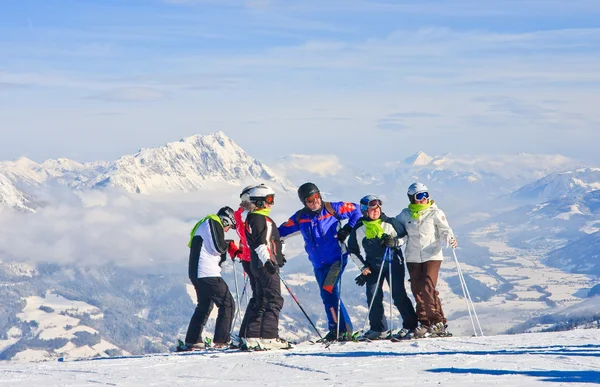 Fotos na memória. schladming da estância de esqui. Áustria — Zdjęcie stockowe