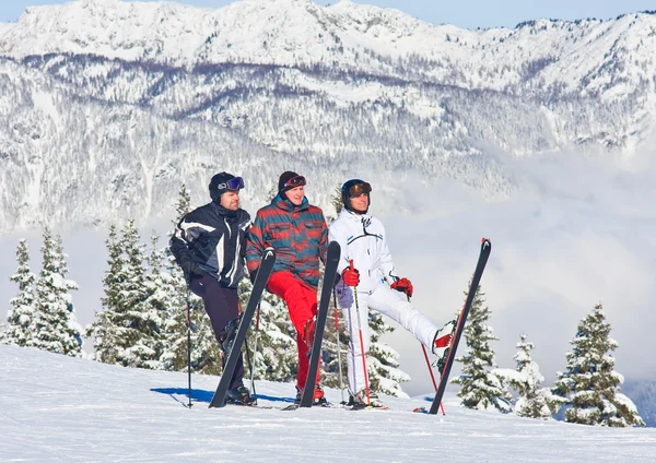 Photos on the memory. Ski resort Schladming . Austria — Stock Photo, Image