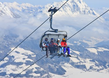 telesiyej. Ski resort schladming. Avusturya