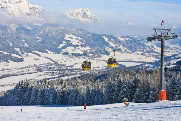 Sí resort schladming. Ausztria — Stock Fotó