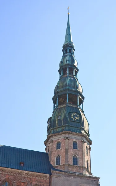 Kostel svatého Petra. Riga. Lotyšsko — Stock fotografie