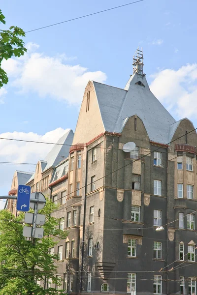 Riga. Casa en el centro de la ciudad —  Fotos de Stock